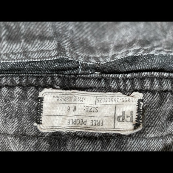 Free people overall skirt, grey denim - Picture 4 of 4